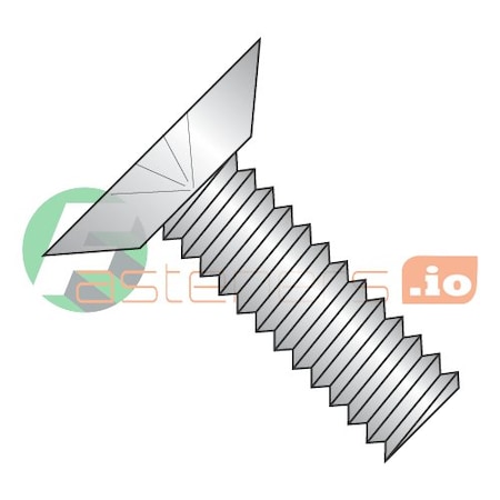 #4-40 X 5/16 In Phillips Flat Machine Screw, Plain 18-8 Stainless Steel, 5000 PK